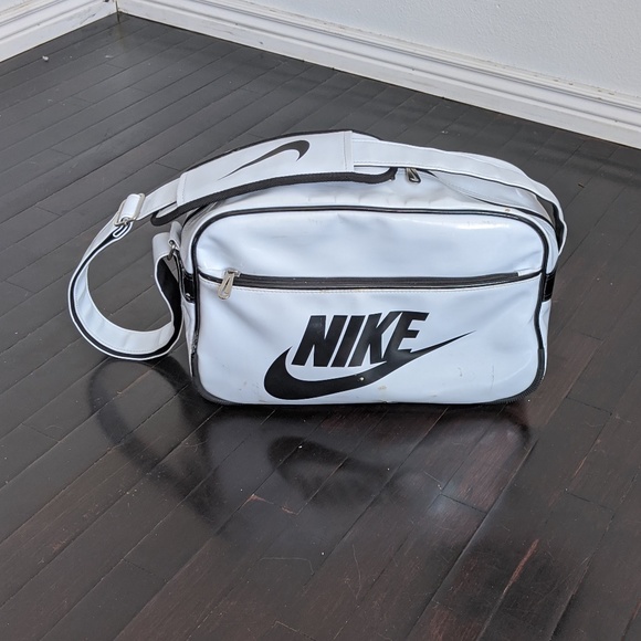 Nike Handbags - Vintage Nike Swish Duffle Messenger Athletic Gym
